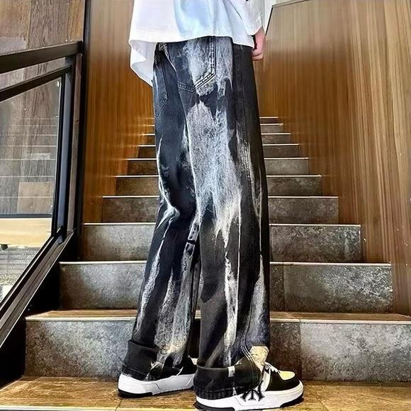 🌈 Amazing Ksubi Black Tie Dye Jeans